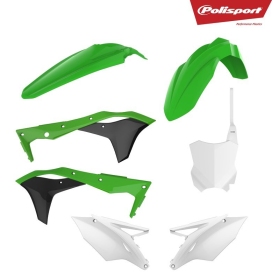 Polisport plastikų komplektas Kawasaki KX 250cc 17-20 Žalia / Juoda / Balta