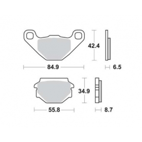 Brake pads MALOSSI FT3095 / MCB628 SPORT