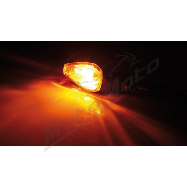 HIGHSIDER smart Peak Indicator Black/Orange E-Approved (Pair)