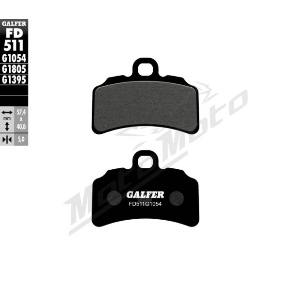 GALFER Semi-Metallic Brake Pads Beta EVO 125-300 17-24