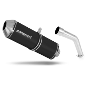 Kawasaki KLE 500 1991-2007 Dominator Exhaust Silencer Muffler OVR BLACK + dB killer