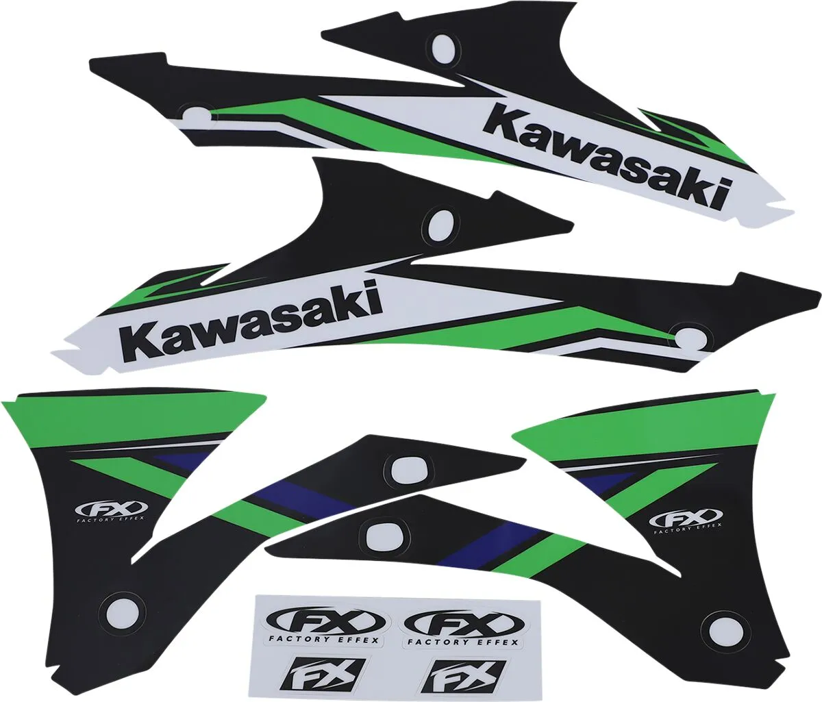 FACTORY EFFEX EVO Series Graphic Kit Kawasaki KX 85-100cc 14-21