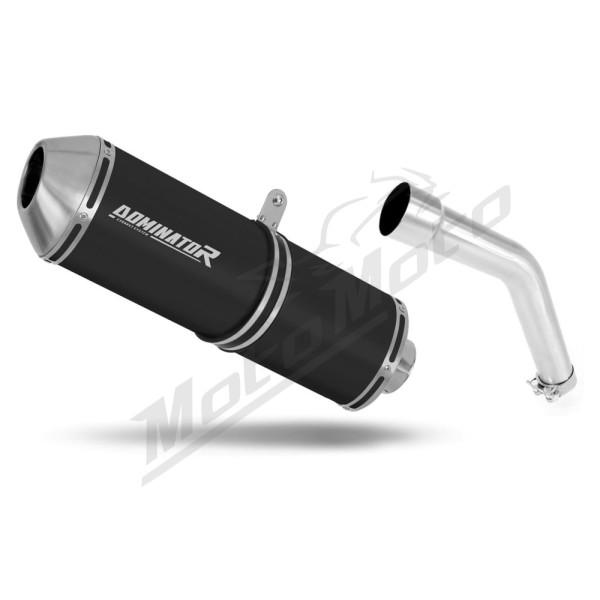Kawasaki KLE 500 1991-2007 Dominator Exhaust Silencer Muffler OVR BLACK + dB killer