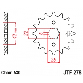 Front sprocket JTF278