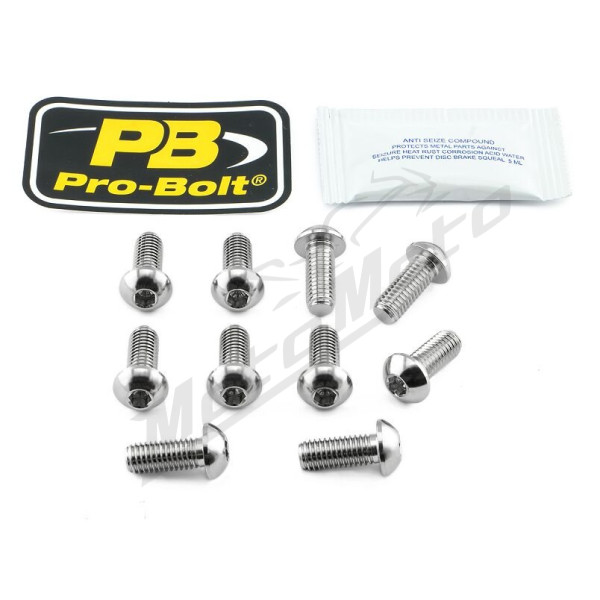 PRO BOLT Stainless Steel Brake Rotor Mounting Bolt Kit BMW / Ducati 821-1299cc 11-24