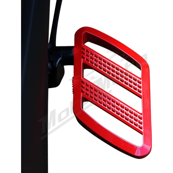 SHOW CHROME Combat Driver's Floorboards Red Can Am Ryker 600-900 19-24