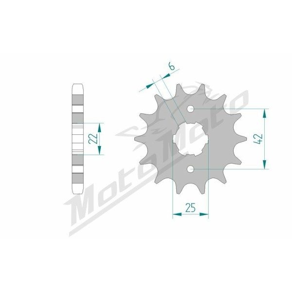 AFAM Steel Standard Front Sprocket 20400 - 530 15-17 teeth HONDA CB / CBX / CM 250-500cc 68-82
