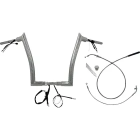 FAT BAGGERS INC. Pointed Top Handlebar Kit Chrome 89x35.5cm Harley Davidson FLHX / FLHXS / FLTRX / FLTRXSE 1868-1977 23-26 