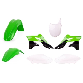 Polisport plastikų komplektas Kawasaki KX 250cc 13-16 Žalia / Balta / Juoda