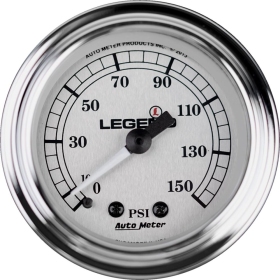 LEGEND SUSPENSION Gauge Air Chrome/Silver Harley Davidson FLHT / FLHTCU / FLHX / FLTRU / FLTRI 1450/1800 96-13