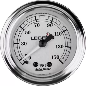 LEGEND SUSPENSION Orinės pakabos slėgio matuoklis chromuotas/sidabrinis Harley Davidson FLHT / FLHTCU / FLHX / FLTRU / FLTRI 1450/1800 96-13