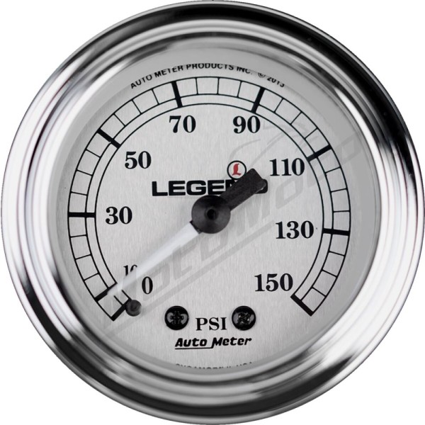 LEGEND SUSPENSION Gauge Air Chrome/Silver Harley Davidson FLHT / FLHTCU / FLHX / FLTRU / FLTRI 1450/1800 96-13