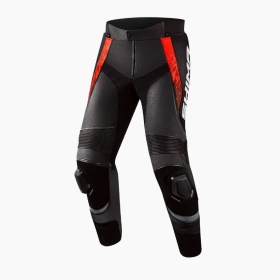 SHIMA STR 2.0 Leather Pants For Men Bright Red / Black