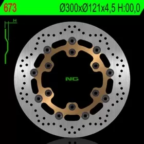 NG BRAKES 673 plaukiojantis stabdžių diskas SUZUKI DR / XF 650 92-01