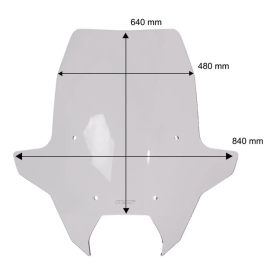 WRS Windshield Caponord BMW R1300 RS/RT 25-> Smoke