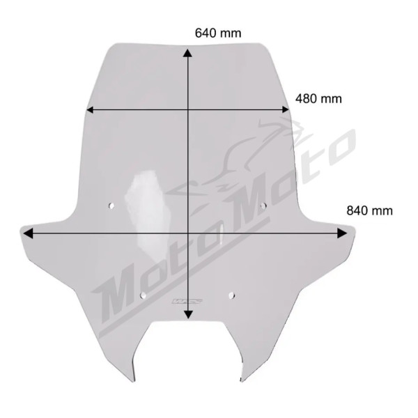 WRS Priekinis Stiklas Caponord BMW R1300 RS/RT 25-> Tamsintas