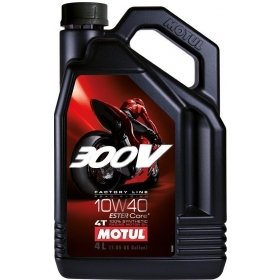 Alyva MOTUL 300V FACTORY LINE 10W40 Sintetinė - 4T - 4L