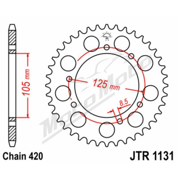JT/JT Chain Kit 420HDR 13/52 Rieju Spike / Tango 50 05-12