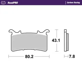 MOTO-MASTER Carbon Racing Front Brake Pads BMW M/S / Honda CBR 1000 19-26 