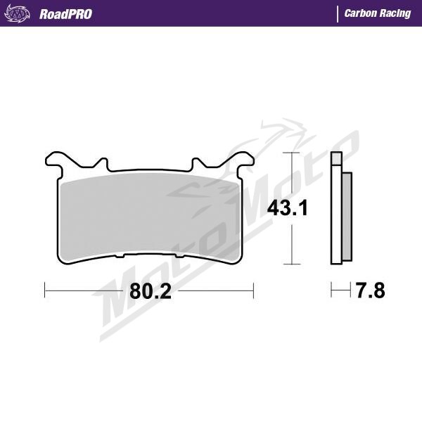MOTO-MASTER Carbon Racing Front Brake Pads BMW M/S / Honda CBR 1000 19-26 