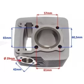 Cylinder kit BARTON/ GB MOTORS/ JUNAK/ ROMET/ ZIPP 125cc