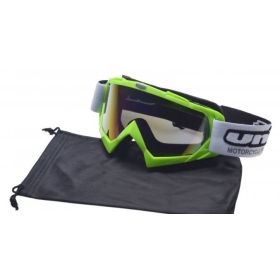 Off Road goggles green UNIT M18 (tinted lens)