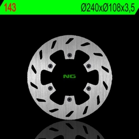 NG BRAKES 143 Front Left Round Fixed Brake Disc BETA RK6 50 93-02