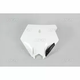 UFO Front Number Plate White KTM SX 125-525 03-06