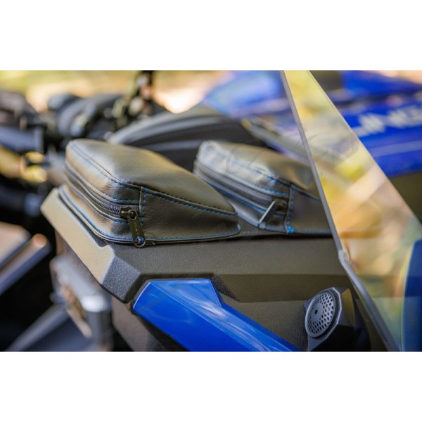SHOW CHROME Prietaisų skydelio dėklas Juoda/Mėlyna POLARIS SLINGSHOT 2000-2400 15-23