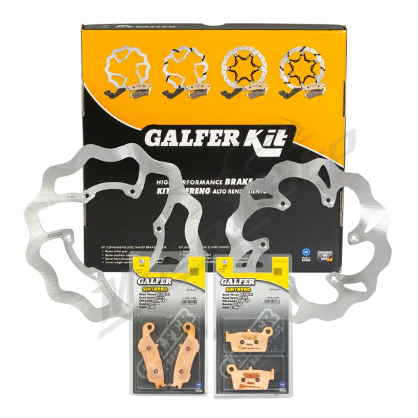 GALFER Brake discs and pads set Yamaha / Fantic 125-450 2018>