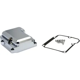 JIMS 5-Speed Transmission Top Cover Kit Poilished Harley Daidson FLHR / FLHT / FLHTC / FXSTD / FXSTS 1450-1800 99-08
