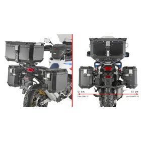 GIVI Trekker Outback Monokey Šoninių daiktadėžių laikiklis Honda CRF 1100L Africa Twin 20-24