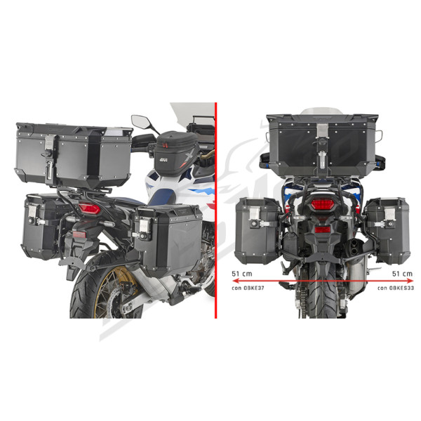GIVI Trekker Outback Monokey Šoninių daiktadėžių laikiklis Honda CRF 1100L Africa Twin 20-24