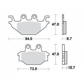 BRAKE PADS FERODO FDB2184SG / MCB760 OFFROAD