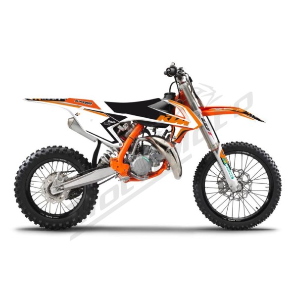 BLACKBIRD RACING Grafikų komplektas su sėdynės užvalkalu KTM SX 50-125cc 18-23