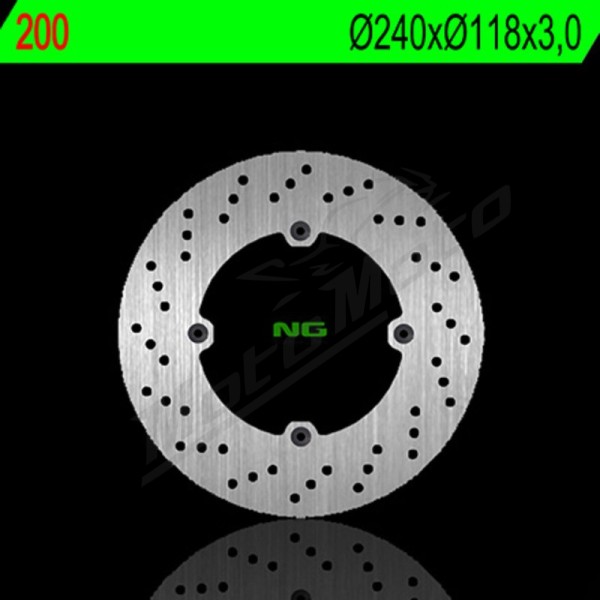 NG BRAKES Round Fixed Brake Disc Honda 125-600cc 83-11