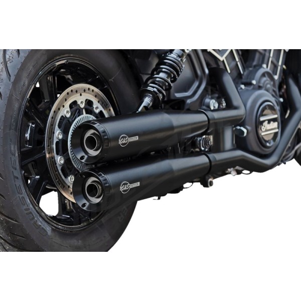S&S CYCLE Grand National Slip-On Mufflers Indian Scout 999-1133cc 19-23