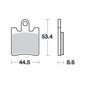 STABDŽIŲ TRINKELĖS FERODO FDB2085P / MCB706 STANDARD PLATINUM