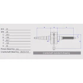 Athena Crankshaft Kymco Fever / CX / DJ / K12 / KB 50 93-04