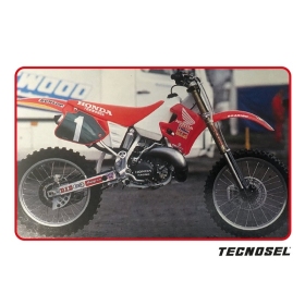 TECNOSEL sėdynių užvalkalas HONDA CR 125 1990-1992 raudonas