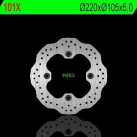 NG BRAKES Fixed Rear Brake Disc 220mm Honda / Triumph 125-1050cc 87-18