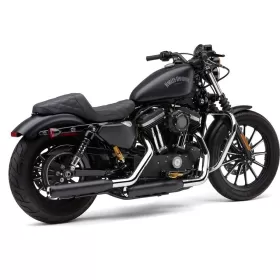 COBRA Neighbor Hater Slip-On Mufflers Harley Davidson XL 883-1200cc 14-22 Black