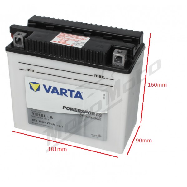 Batterie Moto VARTA YB18L-A 12V 18AH 200A