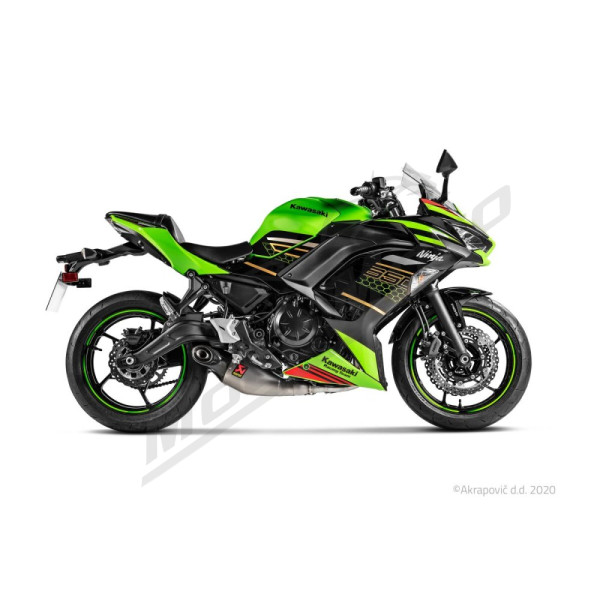 AKRAPOVIC Racing Line Full Exhaust System Stainless Steel / Carbon Fiber / Titanium Kawasaki Ninja / Z 650 17-20
