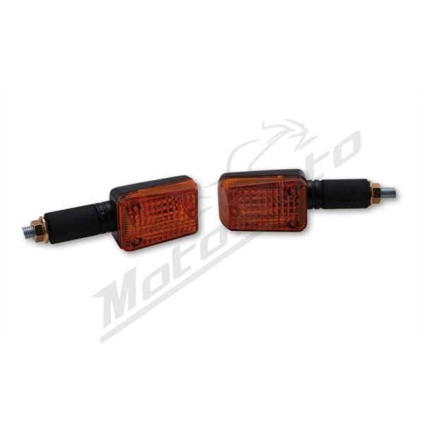 HIGHSIDER smart Mini Indicator Black/Orange E-Approved (Pair)