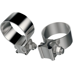 KHROME WERKS Stainless Steel Muffler Clamps 2pc. 44,5mm 