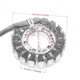 Generatorius KAWASAKI ZRX / ZR / ZX6R / ZX / ZZR / NINJA 400 / 500 / 600 1990-2008