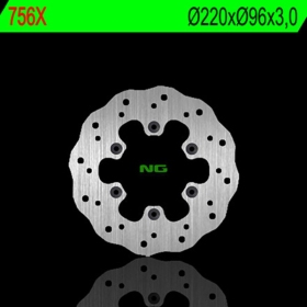 NG BRAKES 756X Front Wave Fixed Brake Disc KAWASAKI KX 80-100 83-24