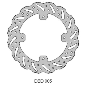 Delta braking rear brake disc 240x121x4mm Honda CR / CRF 125-250 02-21