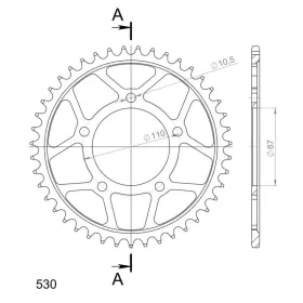 Supersprox Rear sprocket 829.47